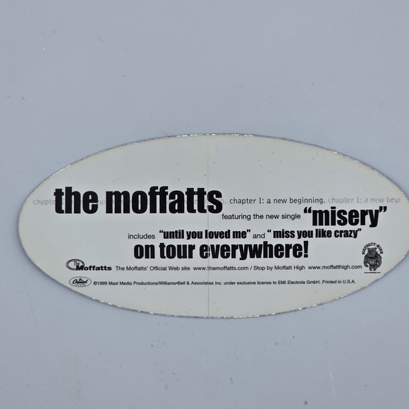 Vintage 1999 The Moffatts Holographic Blue Chapter 1: A New Beginning Sticker - Picture 4 of 5